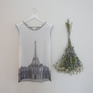 Paris Graphic Blouse